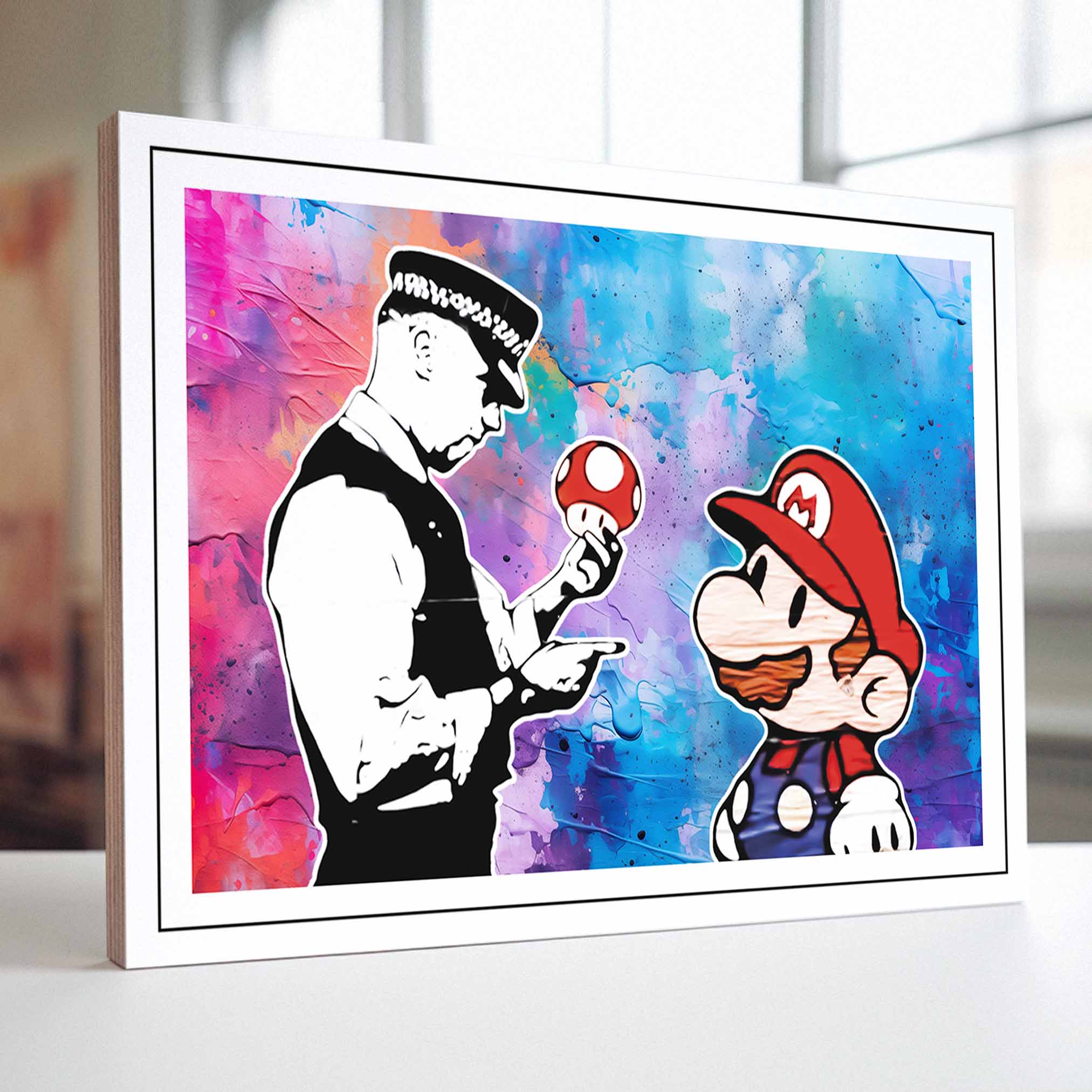 BANKSY - Mario Magic Mushroom