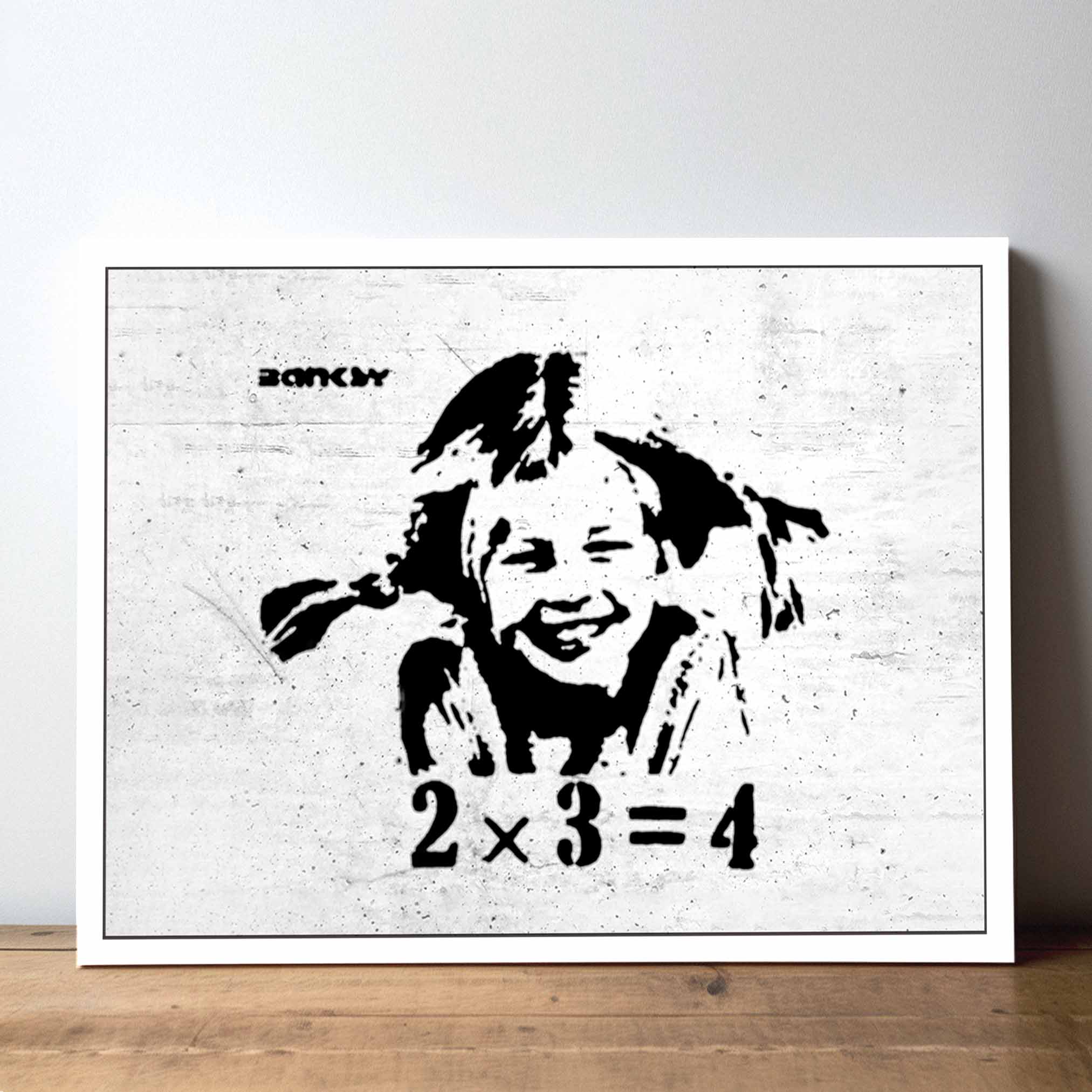 BANKSY -  Pipi Langstrumpf 2x3=4