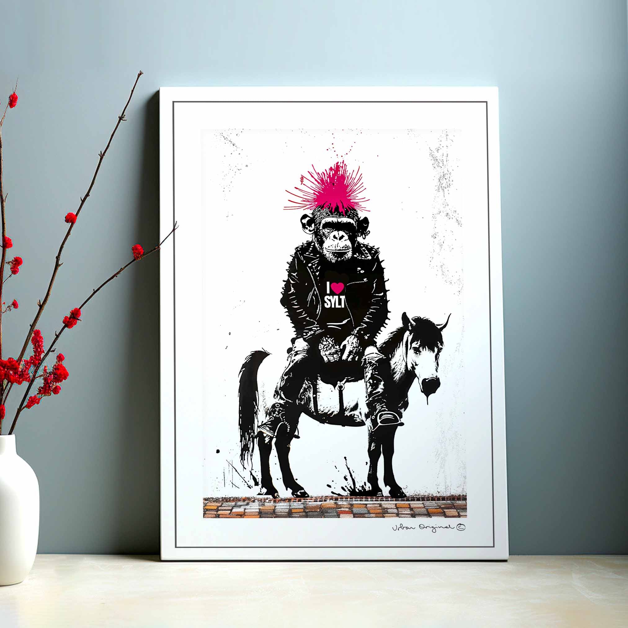 Chimp on Pony