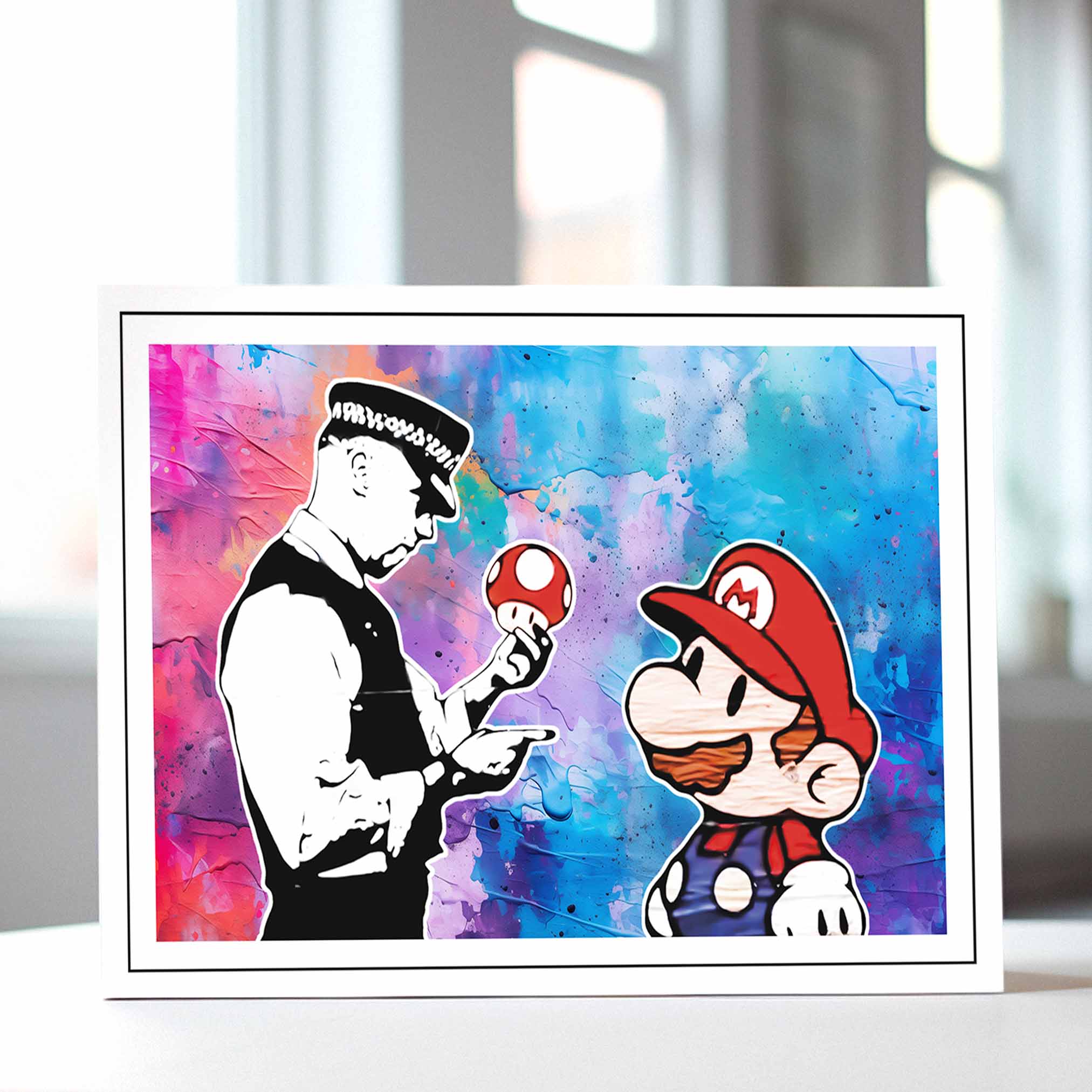 BANKSY - Mario Magic Mushroom