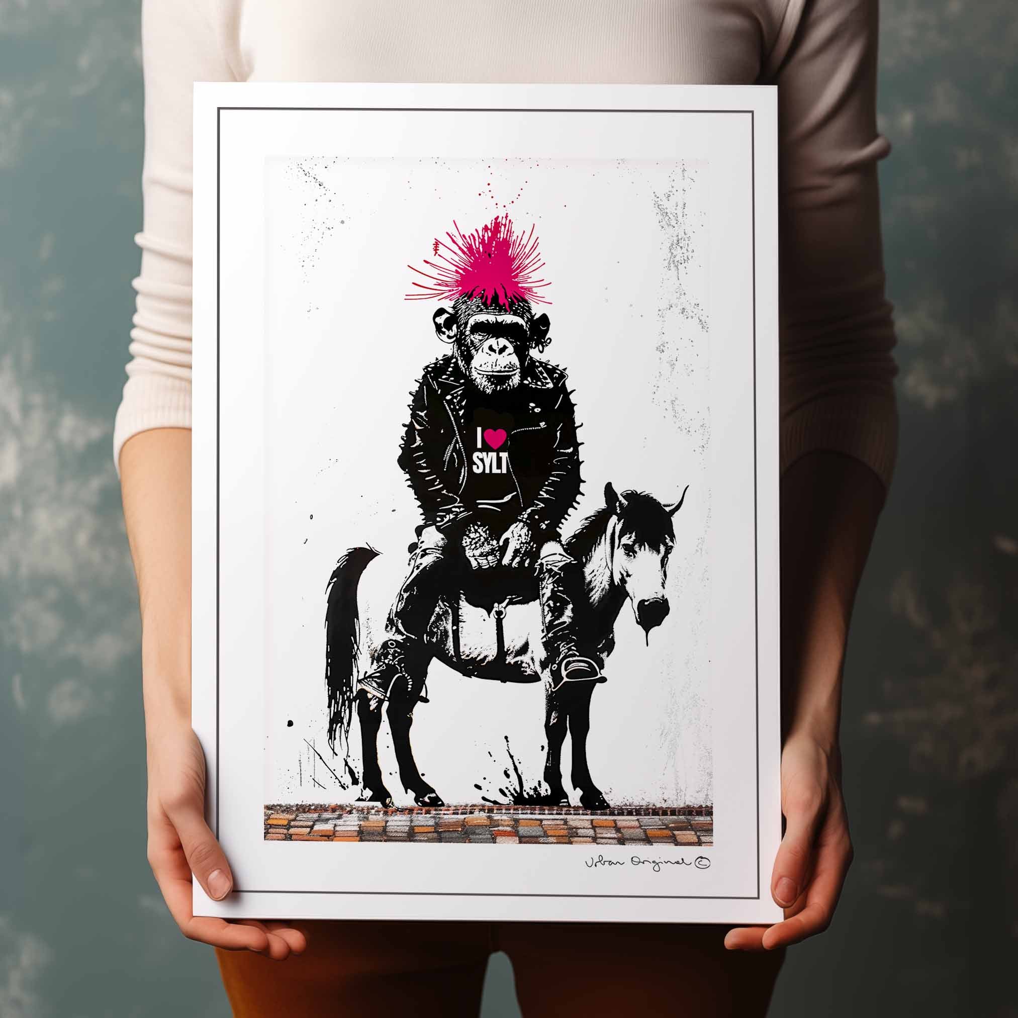 Chimp on Pony