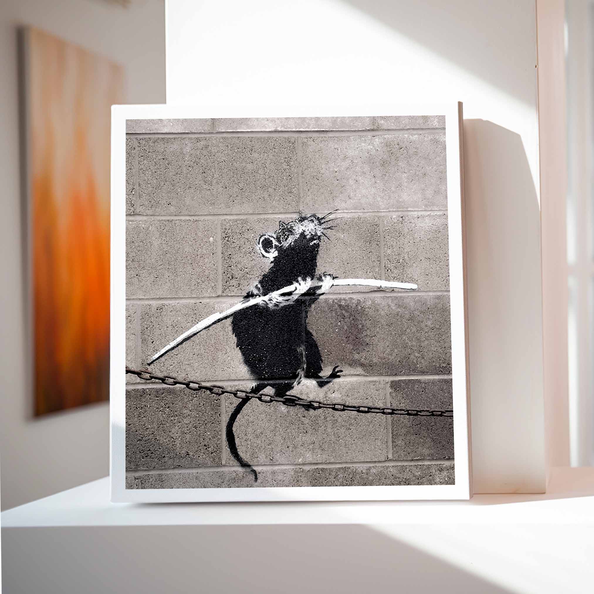 Banksy - Balancing Rat