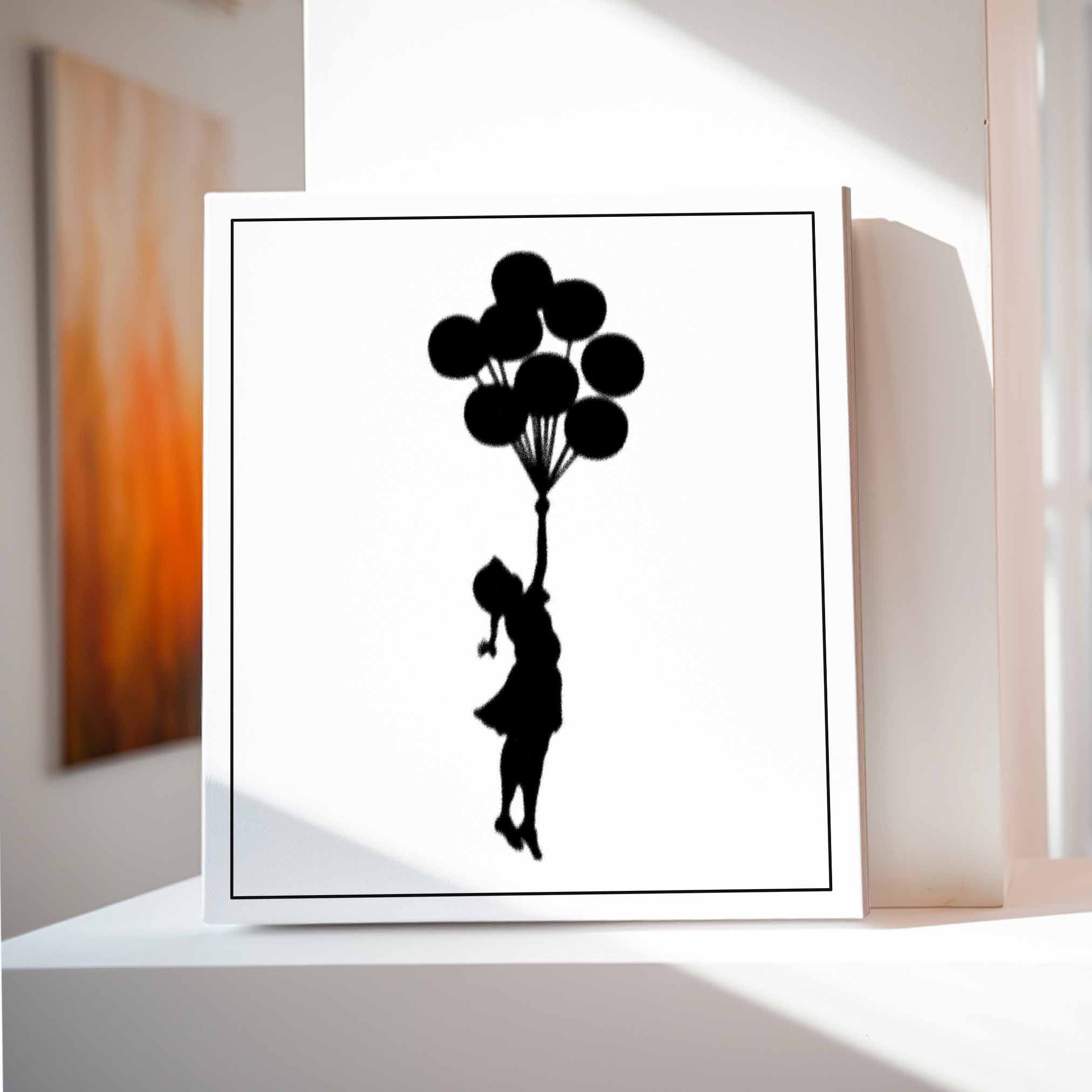 BANKSY - Flying Balloon Girl