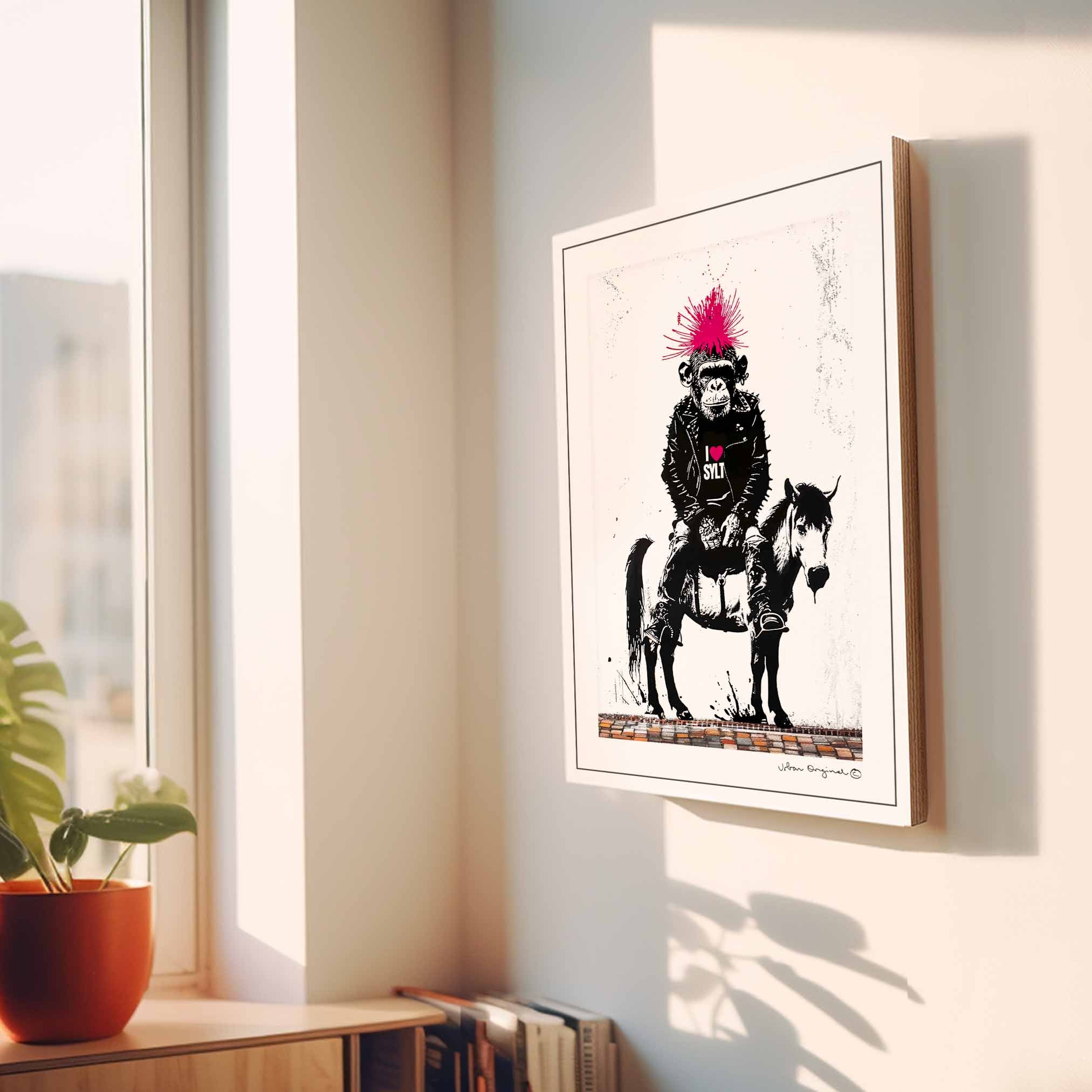 Chimp on Pony