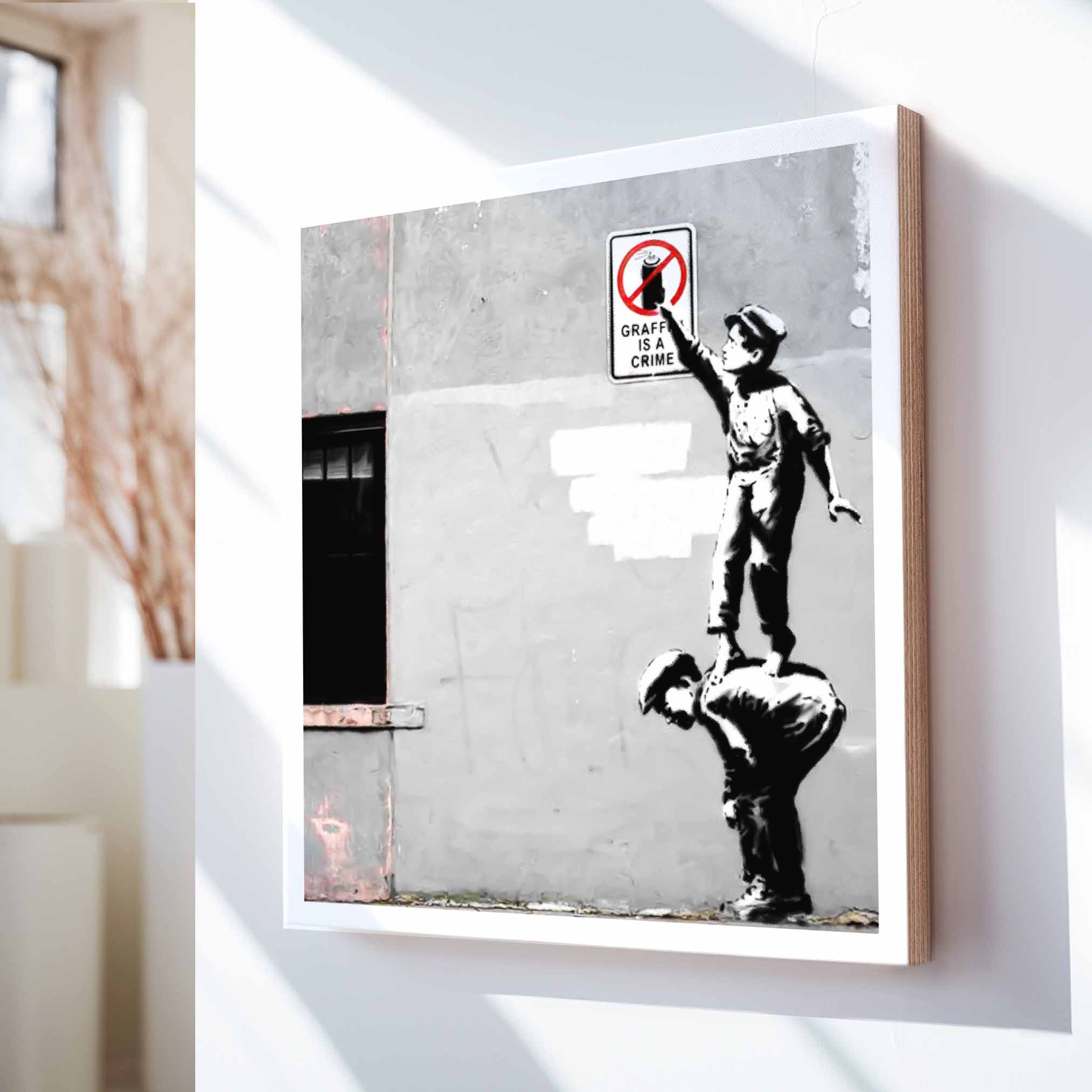 BANKSY - Graffiti is not a cr!me