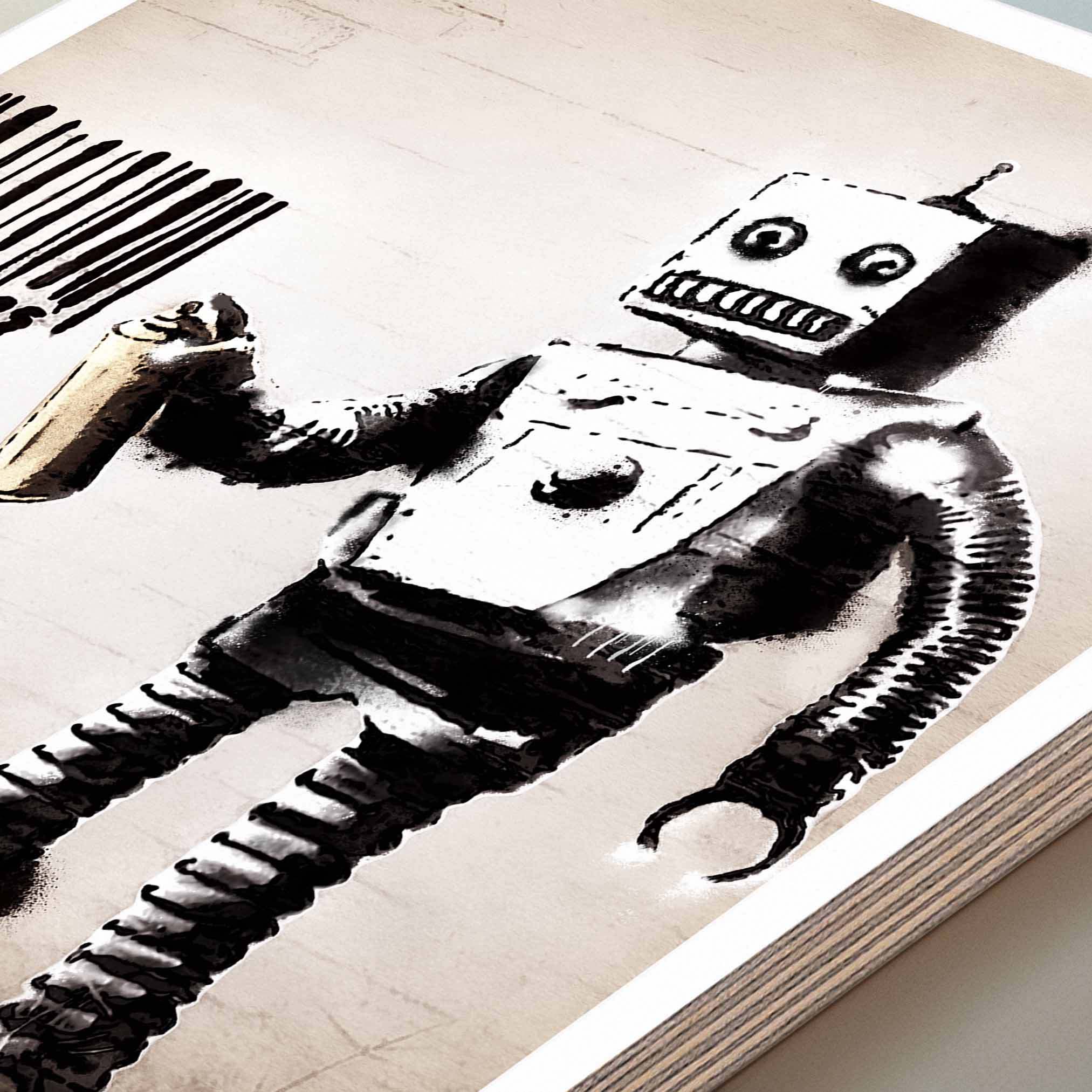 Banksy -  Barcode Robot