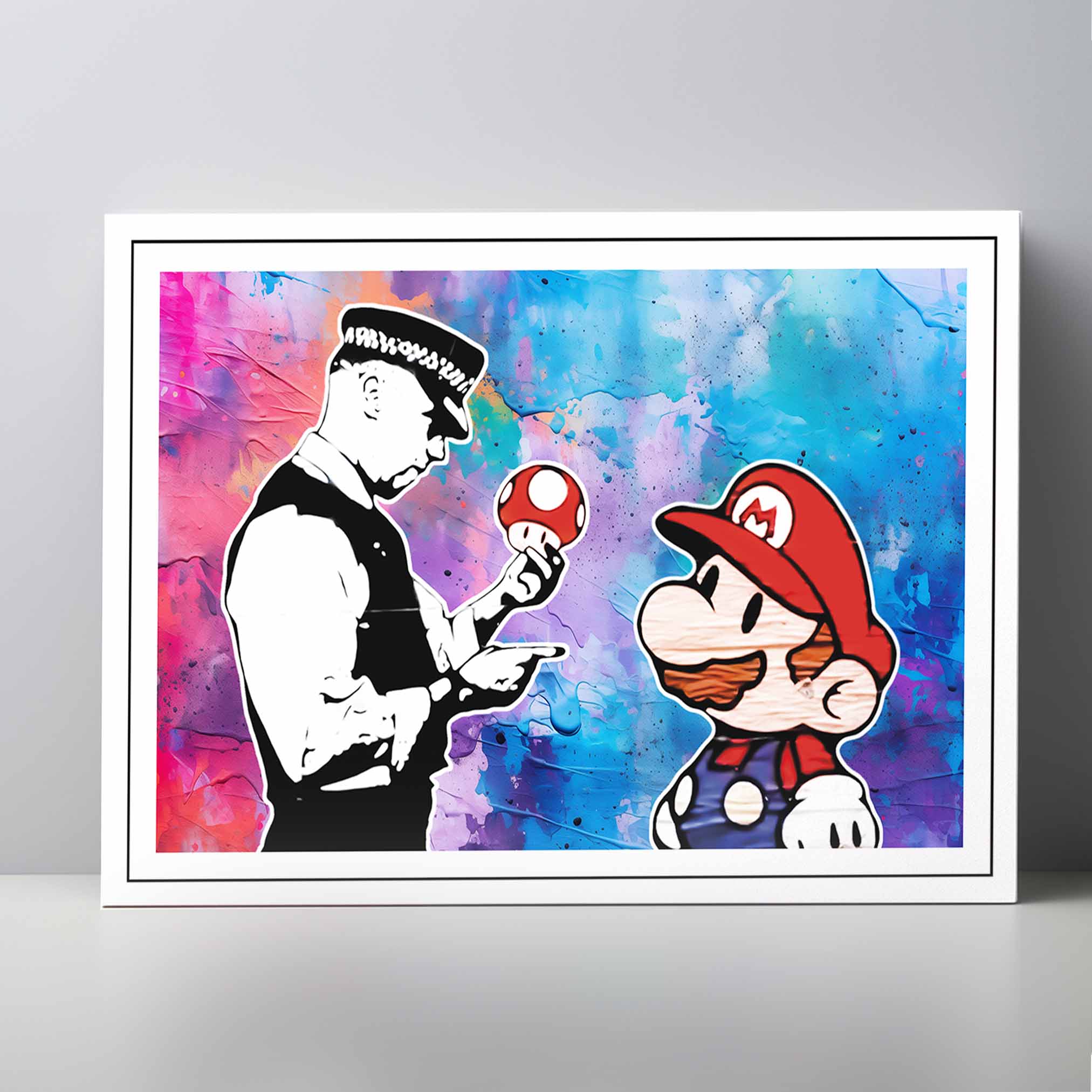 BANKSY - Mario Magic Mushroom