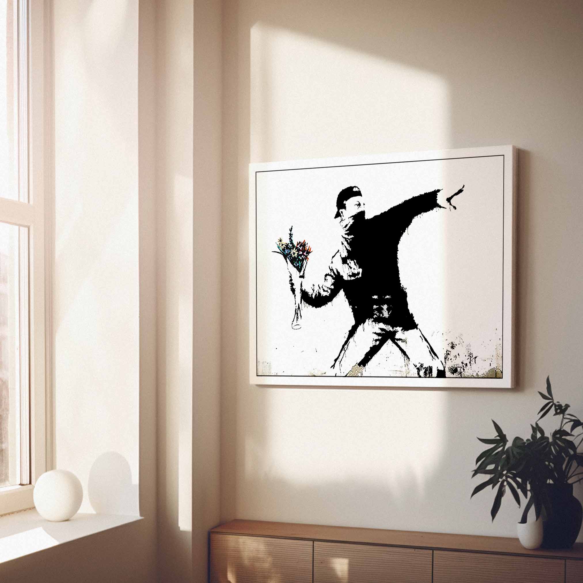 BANKSY - Flower Thrower