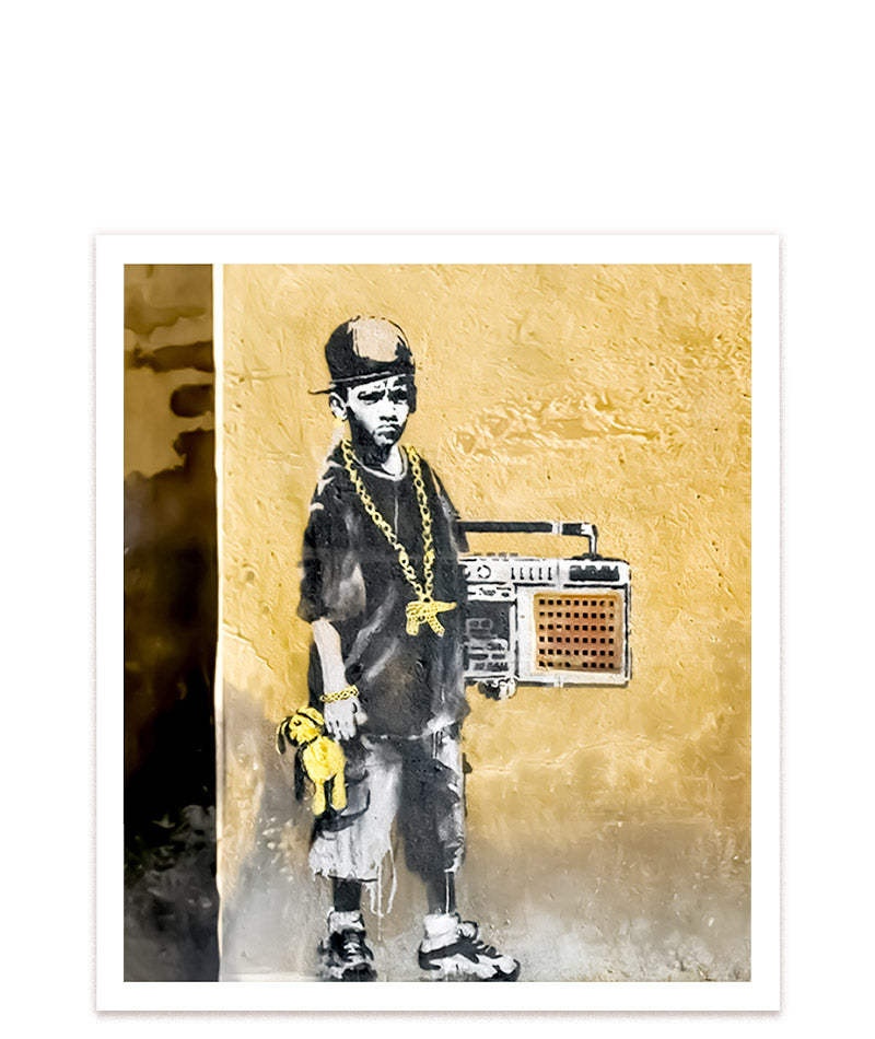 Banksys B-Boy als beeindruckendes Kunstwerk #Klein = 23x20 cm_exclude-this-tag
