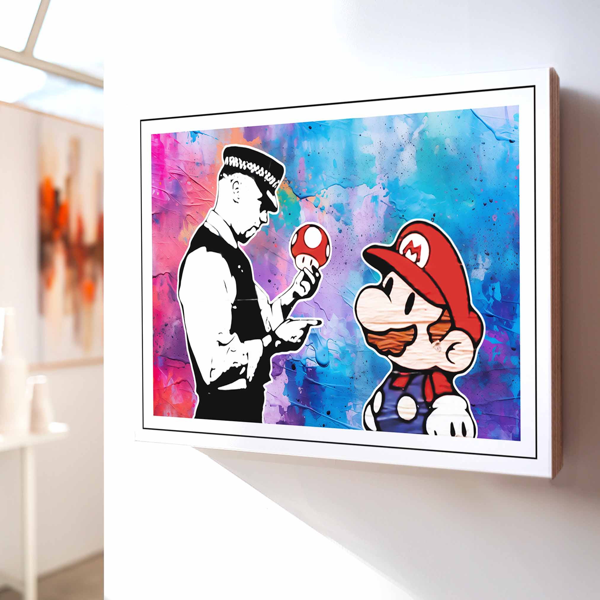 BANKSY - Mario Magic Mushroom