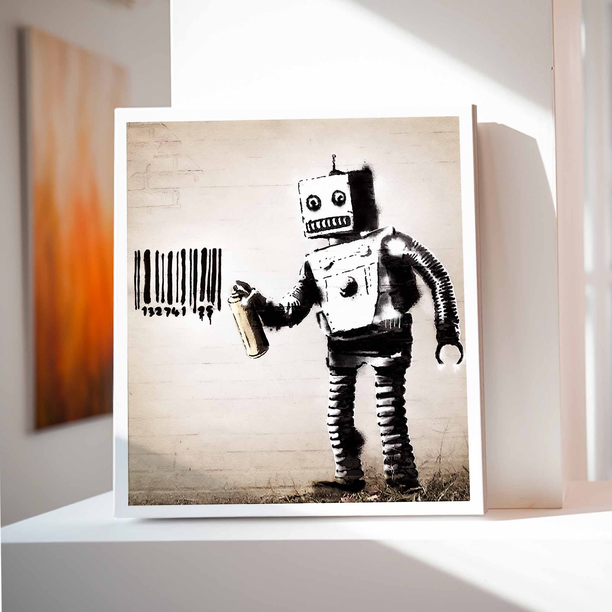 Banksy -  Barcode Robot