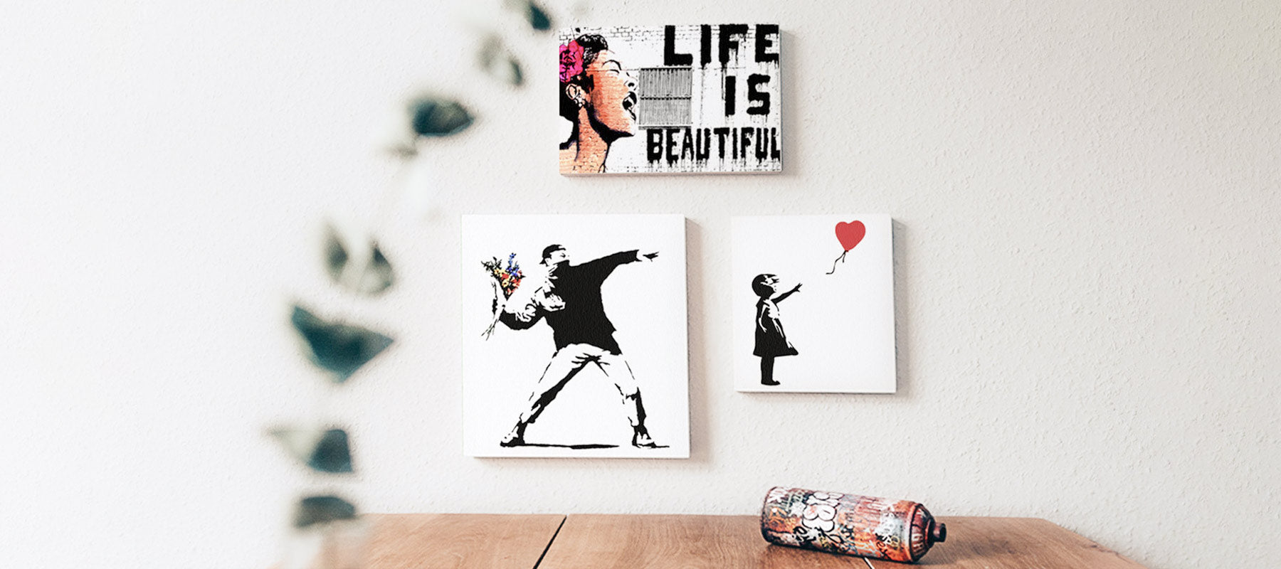 Banksy Bilder kaufen Streetart Poster und Leinwandbilder für jede Wand