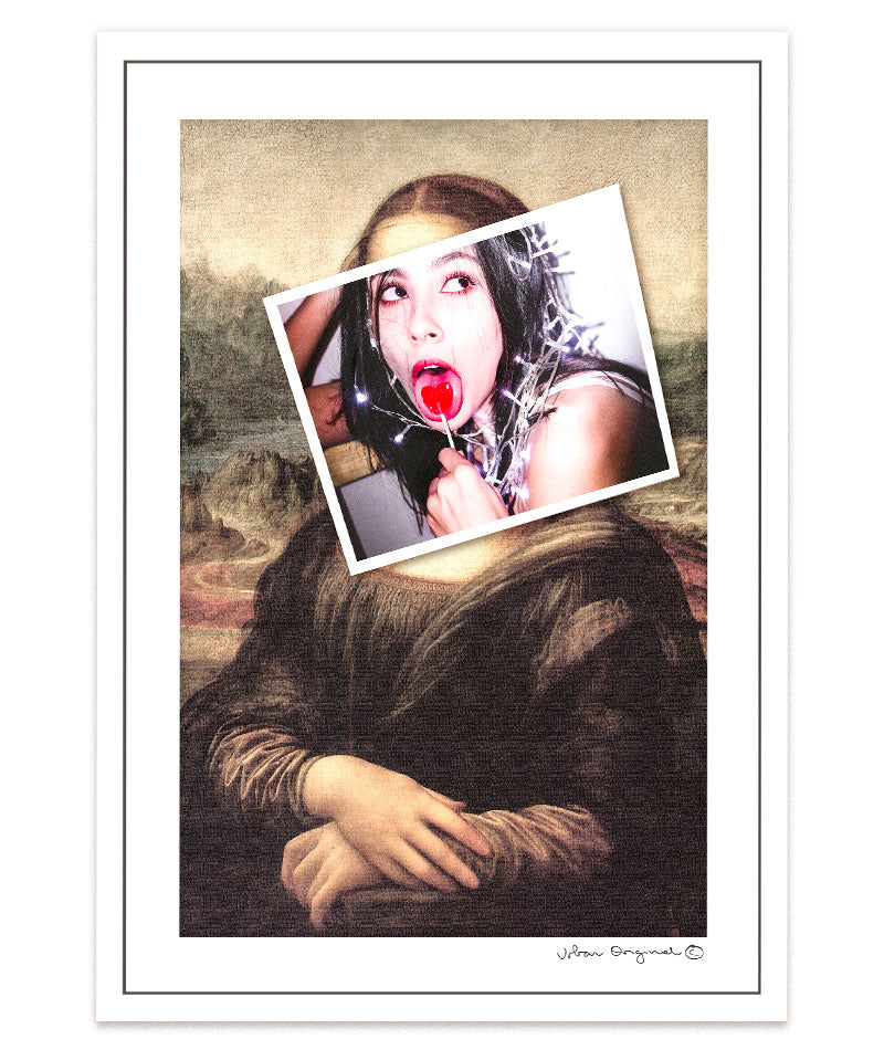 Zeitgenössische Mona Lisa Neuinterpretation #A4 = 28x20 cm_exclude-this-tag